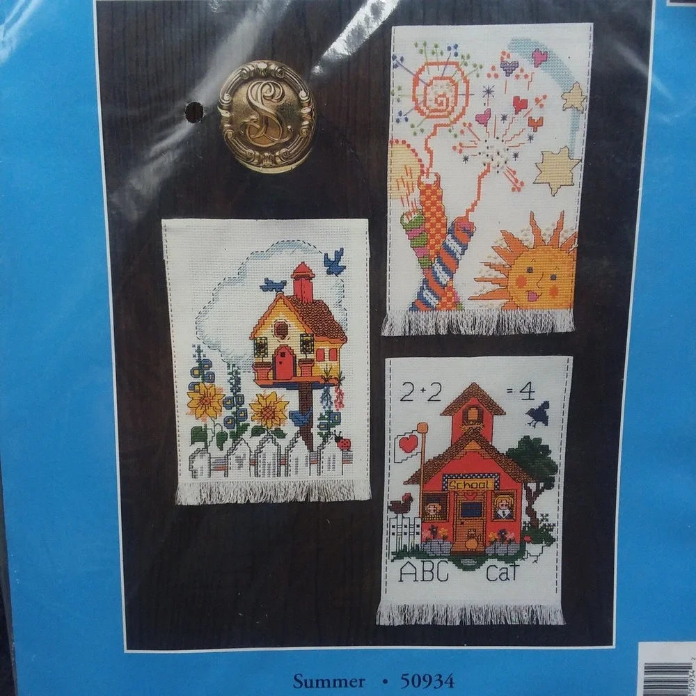 Candamar Designs Counted Cross‎ Stitch A Door For All Seasons Spring Summer Fall
